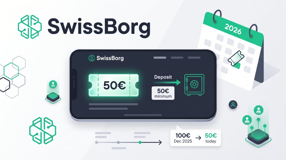 Offre parrainage SwissBorg 2026 : ticket jusqu'à 50€ pour le filleul et le parrain