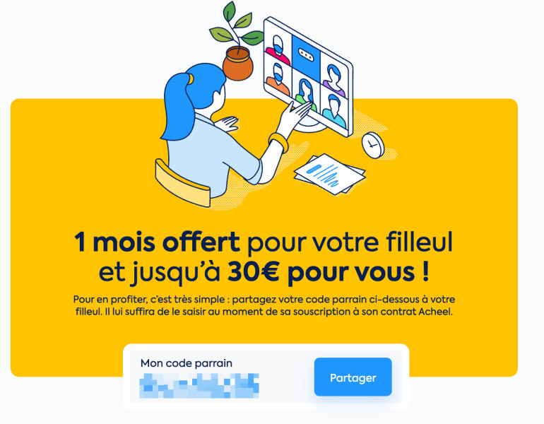 Offre de parrainage Acheel