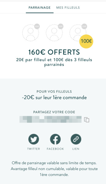 Offre de parrainage Seazon